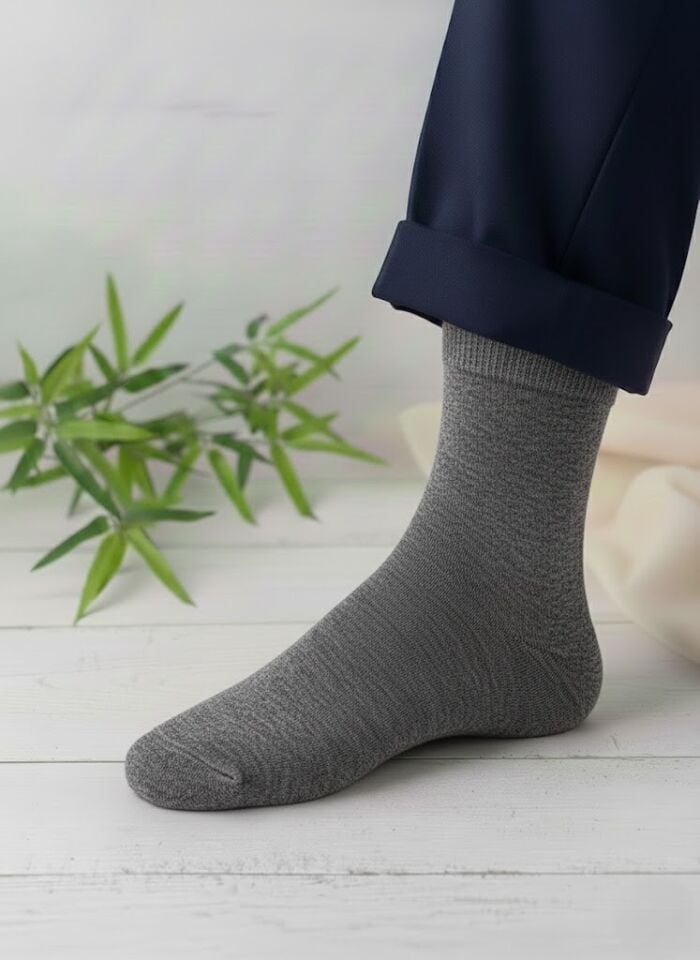 Emre Gri Bambu Erkek Çorap