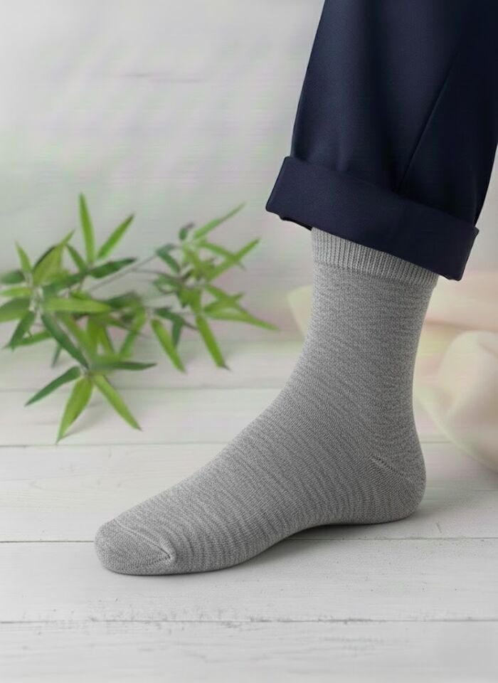 Emre Gri Bambu Erkek Çorap