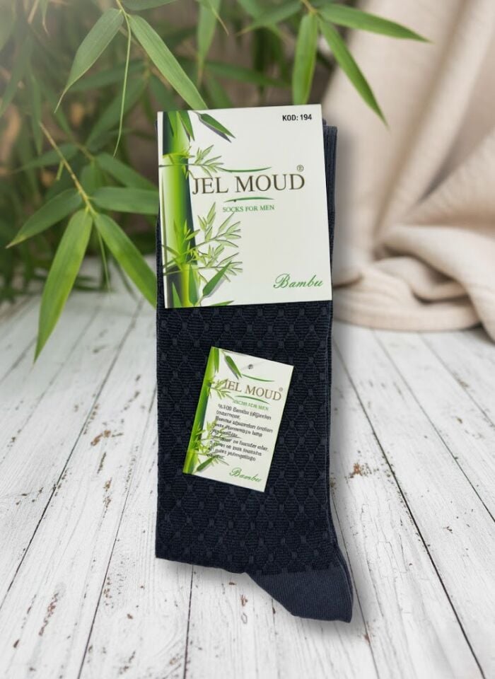 Jel Moud Füme Desenli Erkek Bambu Çorap