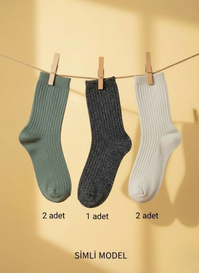 5'li Paket Kadın Soket Çorap