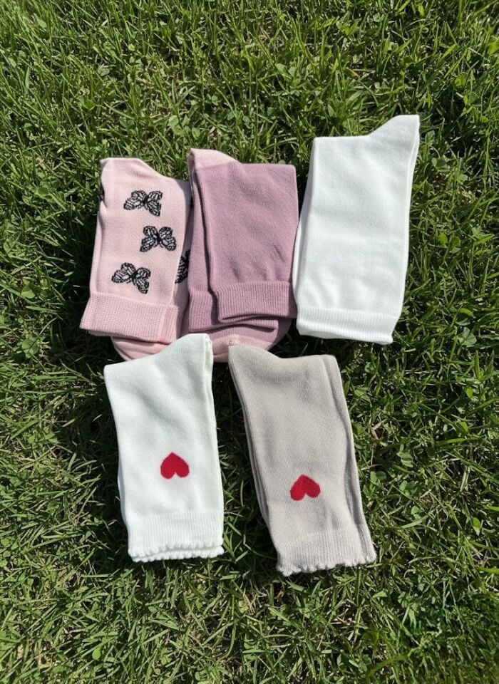 5'li Paket Kadın Soket Çorap