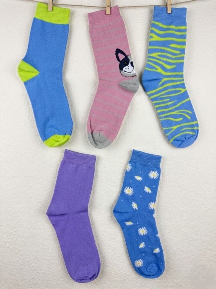 5'li Paket Kadın Soket Çorap