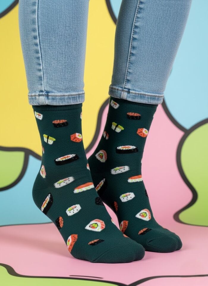 Sushi Desenli Çorap