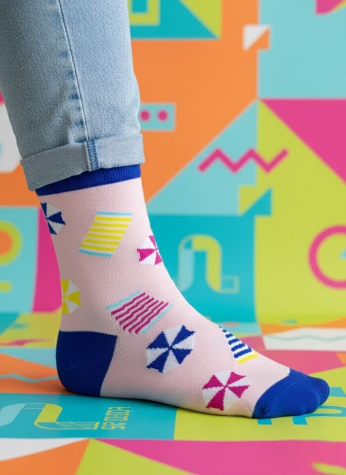 Yaz Esintisi Desenli Çorap