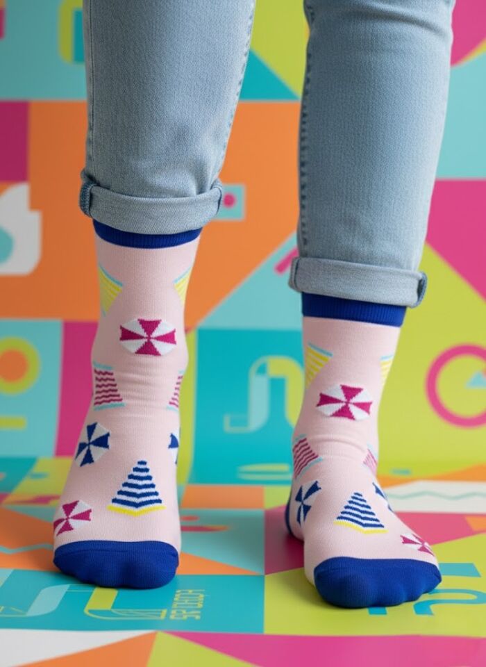 Yaz Esintisi Desenli Çorap