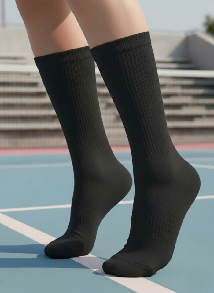 3'lü Paket Siyah Kolej Çorap