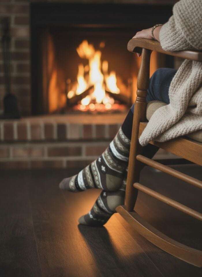 Desenli Havlu Çorap