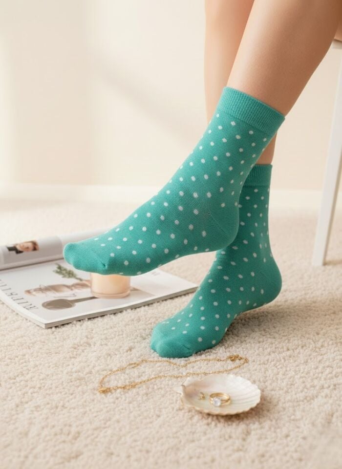 Puantiyeli Kadın Soket Çorap