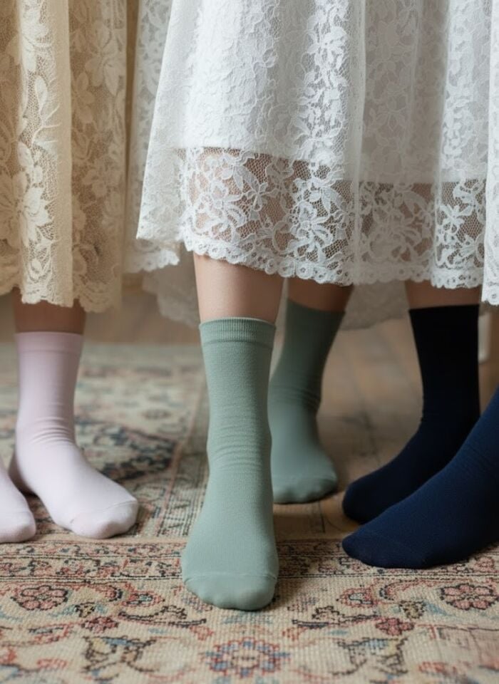 3'lü Kadın Soket Çorap