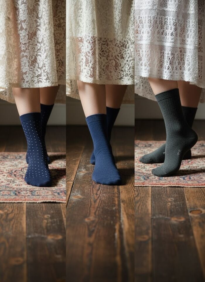 3'lü Kadın Soket Çorap