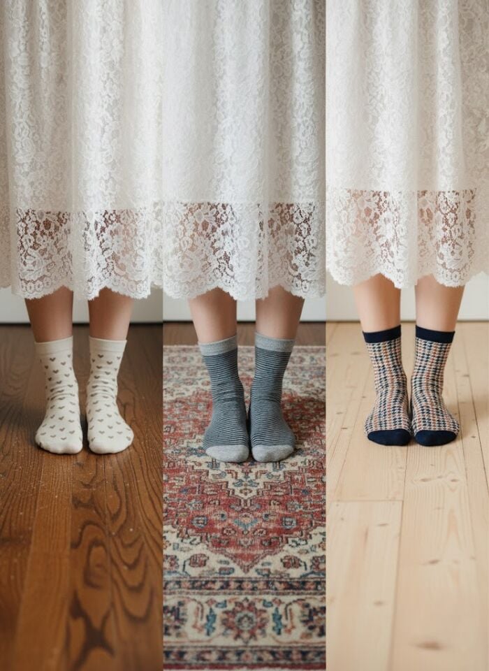 3'lü Kadın Soket Çorap