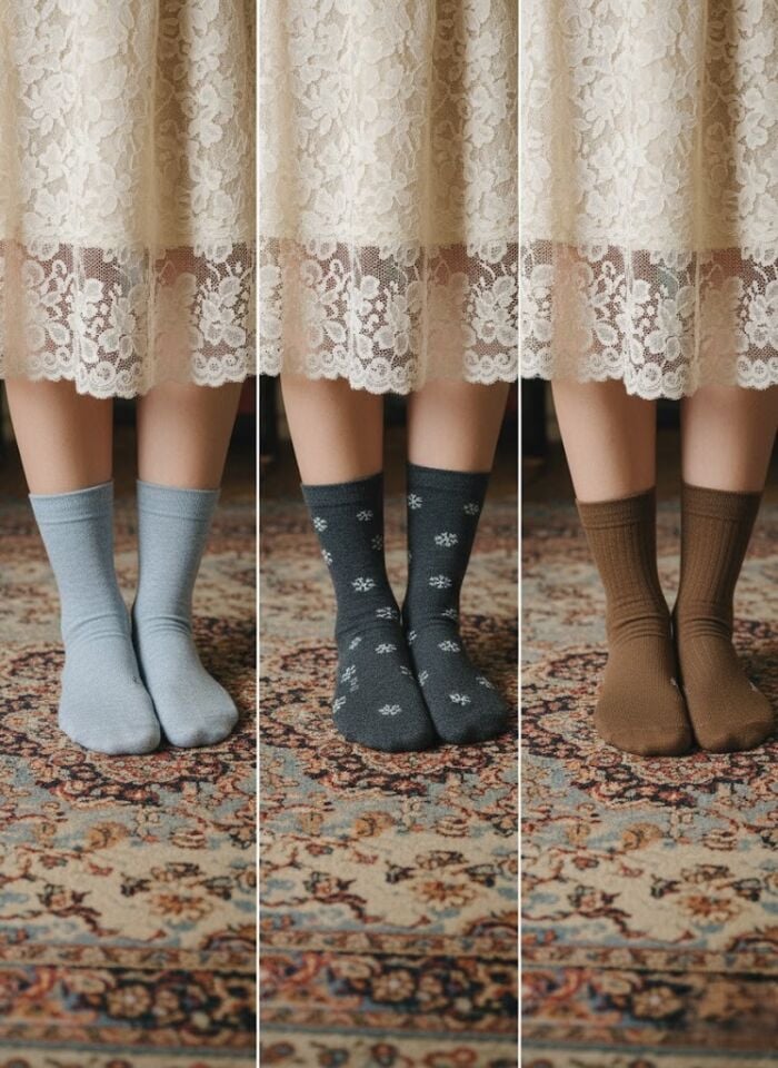 3'lü Kadın Soket Çorap