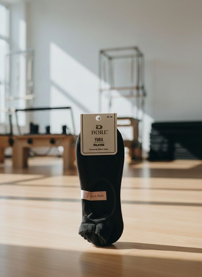 Siyah Bilekli Pilates&Yoga Çorabı