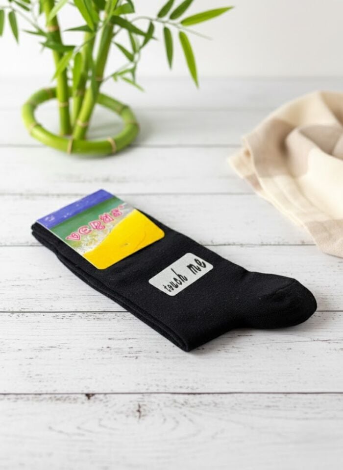 Venüs Siyah Bambu Kadın Çorap