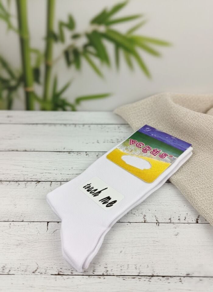 Venüs Beyaz Bambu Kadın Çorap