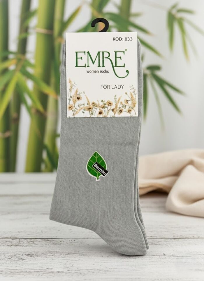 Emre Soluk Yeşil Bambu Kadın Çorap