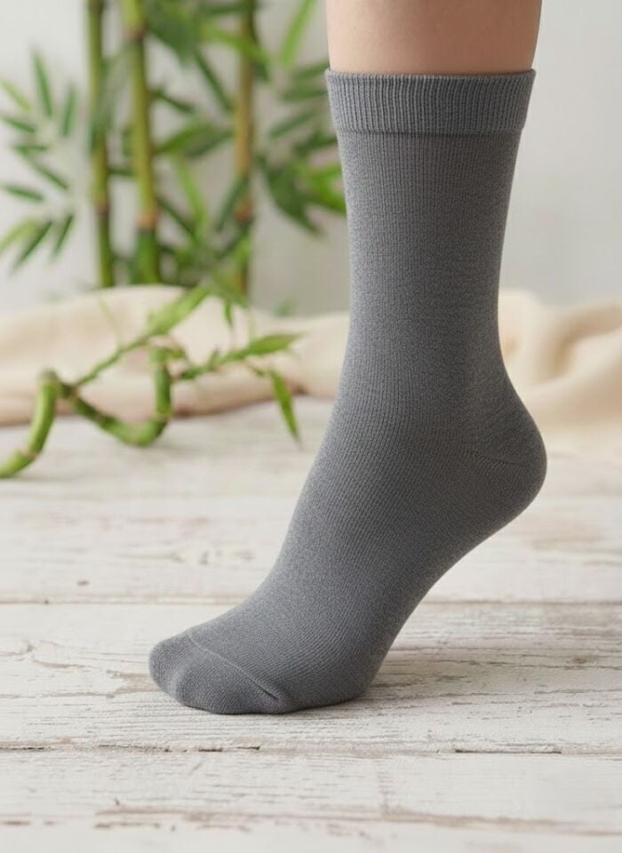Emre Gri Bambu Kadın Çorap
