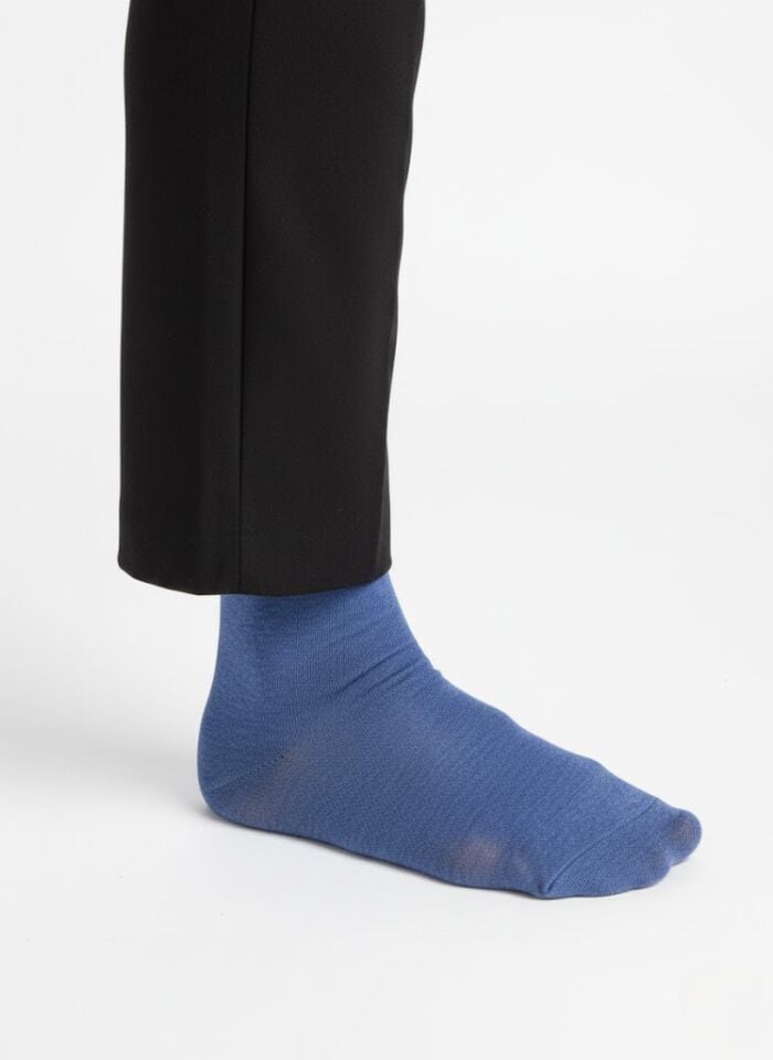 Mavi Pamuklu Erkek Çorap