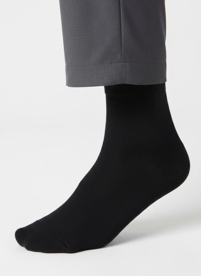 Siyah Pamuklu Erkek Çorap