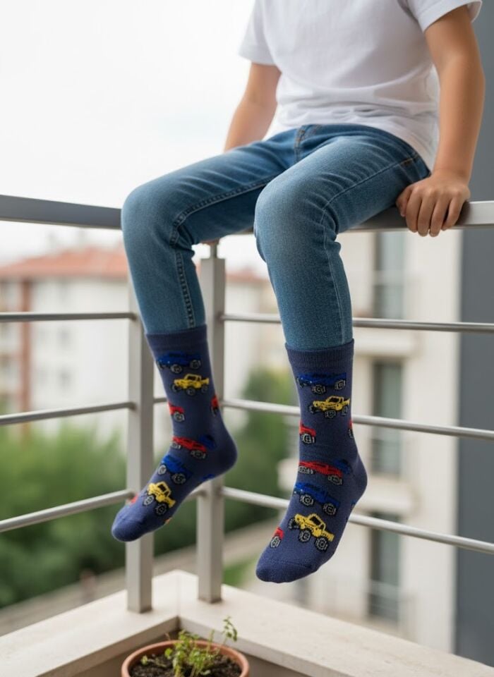 3'lü Erkek Çocuk Çorap