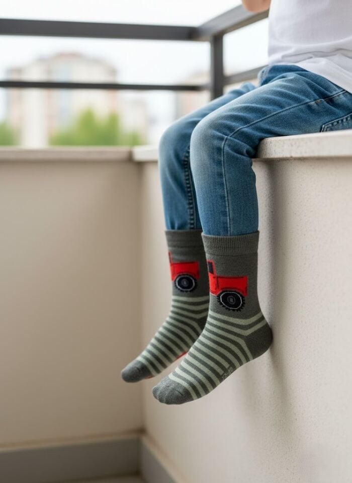 3'lü Erkek Çocuk Çorap