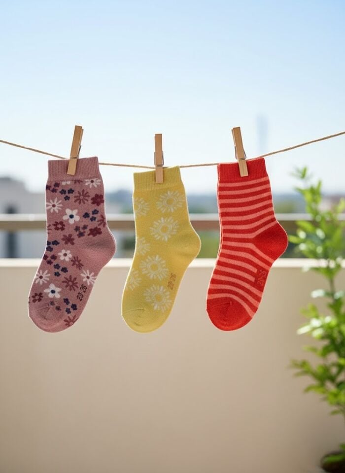 3'lü Kız Çocuk Çorap