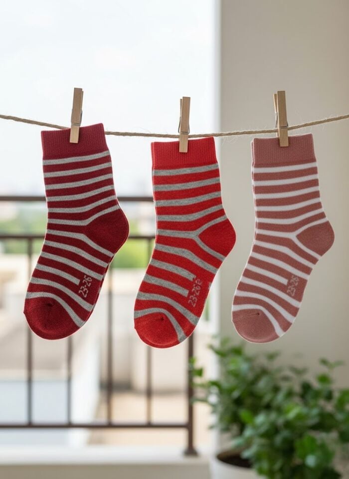 3'lü Kız Çocuk Çorap