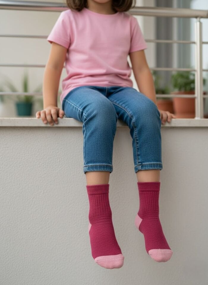 3'lü Kız Çocuk Çorap