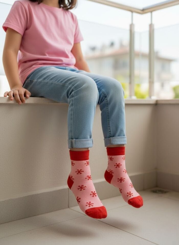 3'lü Kız Çocuk Çorap