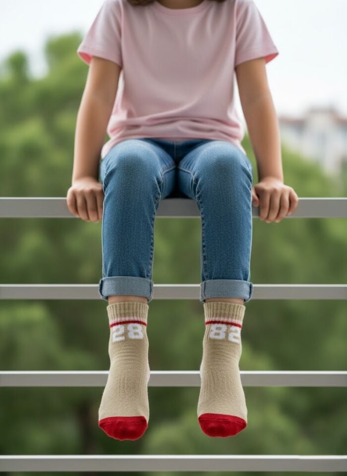 3'lü Kız Çocuk Çorap