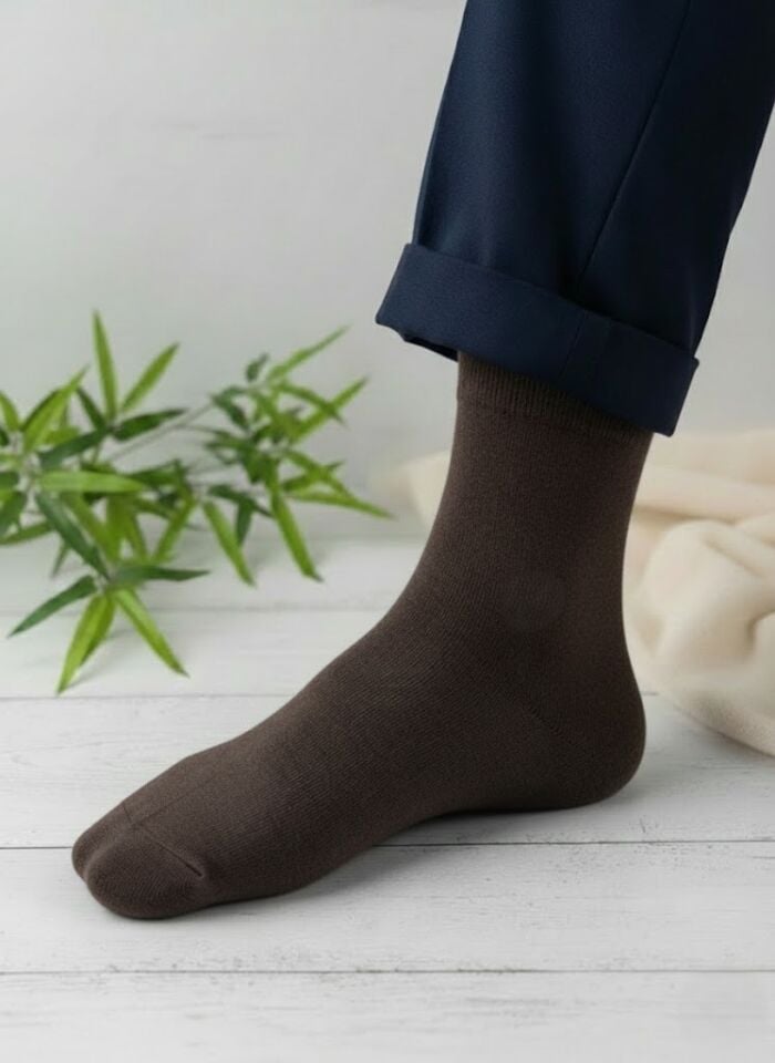 Baff Bambu Kahverengi 4 Mevsim Erkek Çorap