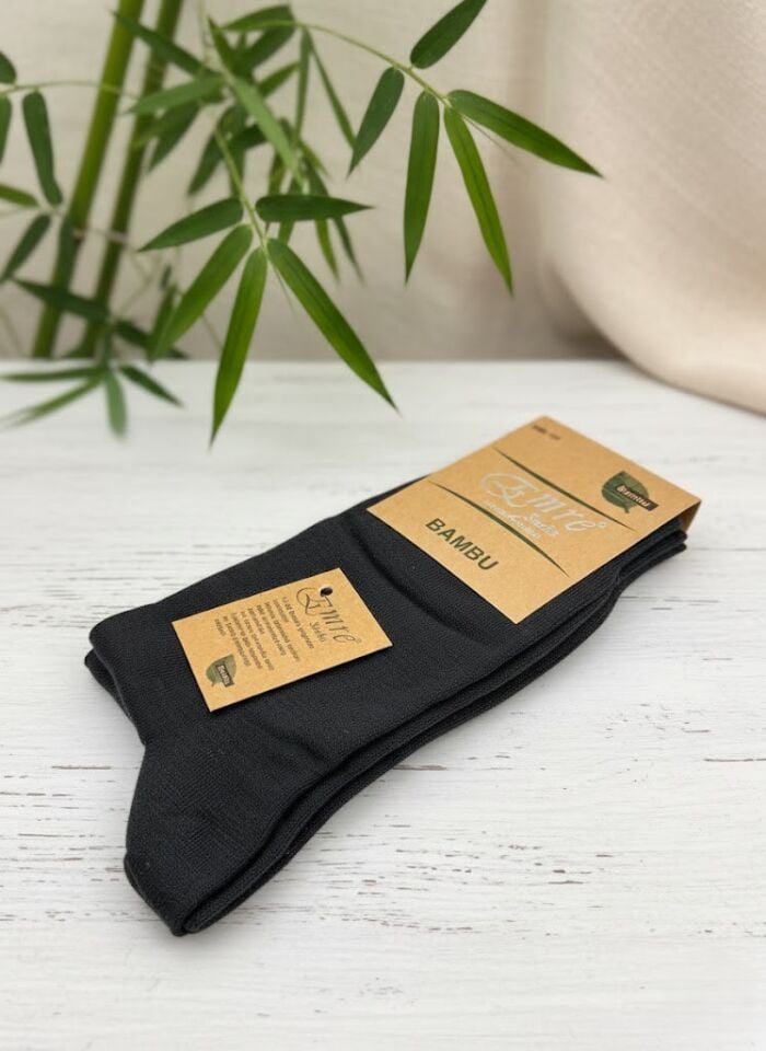 Emre Siyah Bambu Erkek Çorap