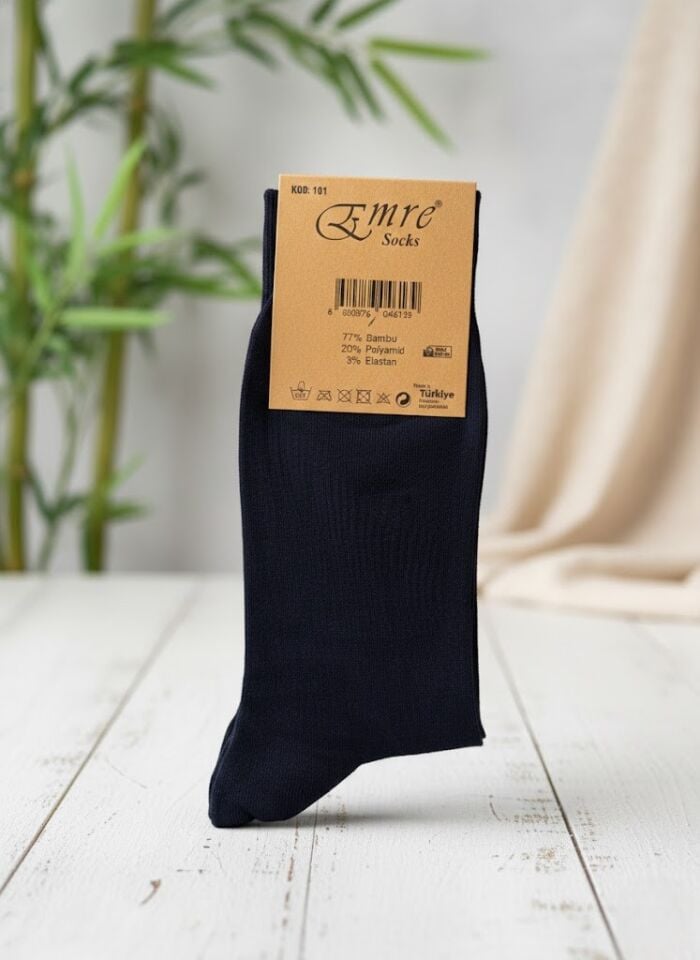 Emre Lacivert Bambu Erkek Çorap