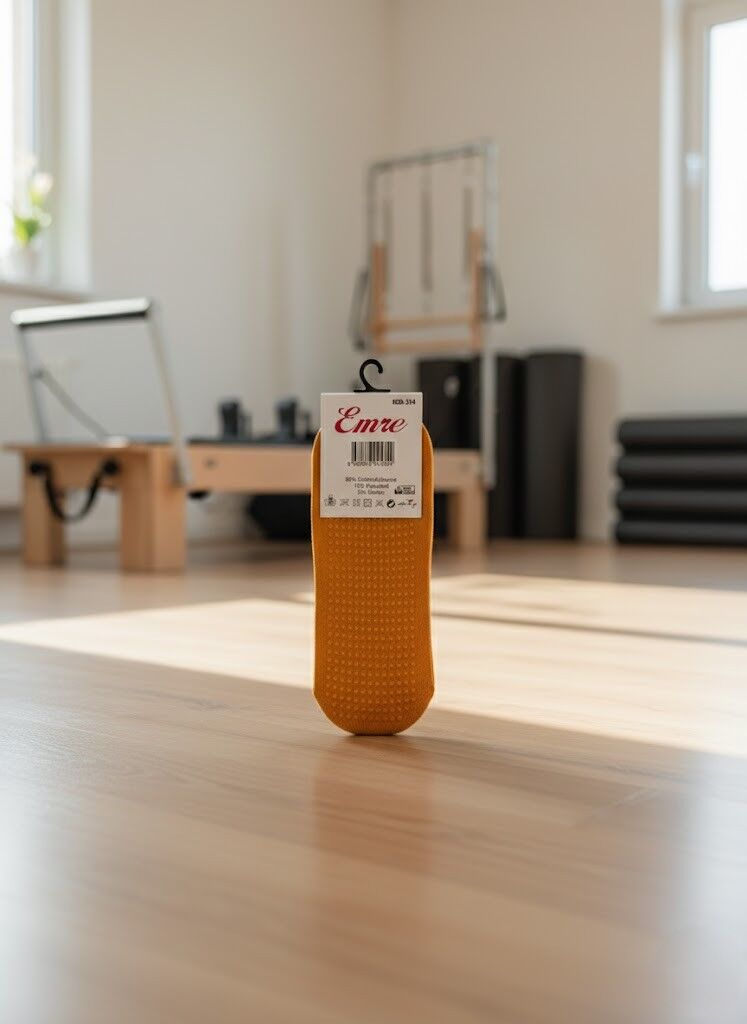 Turuncu Çapraz Pilates&Yoga Çorabı
