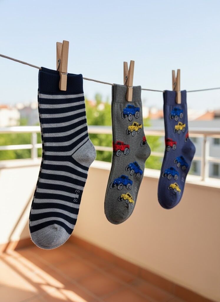 3’lü Erkek Çocuk Çorap