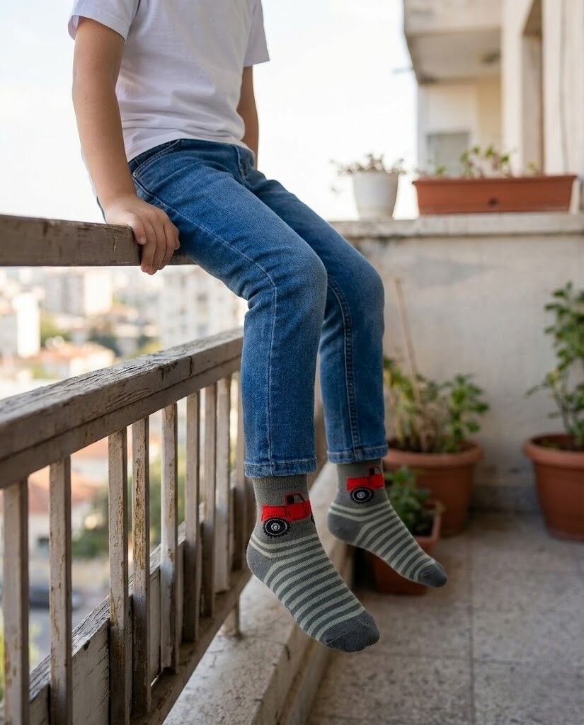 3’lü Erkek Çocuk Çorap