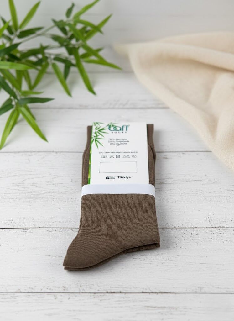 Baff Bambu Vizon Yazlık Erkek Çorap