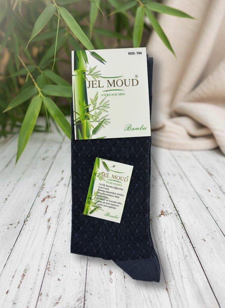 Jel Moud Füme Desenli Erkek Bambu Çorap