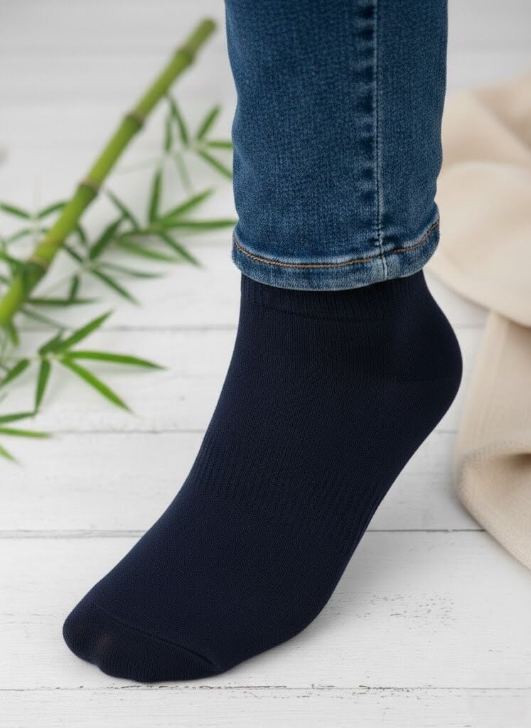 Kozal Lacivert Erkek Premium Bambu Patik
