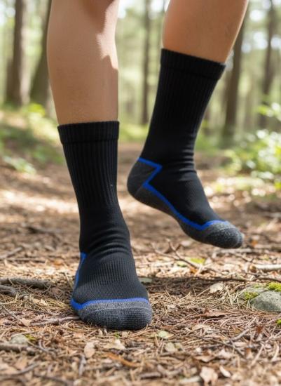Baff  Mavi Çizgili Trekking&Outdoor Çorap