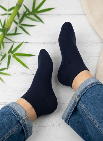 Kozal Lacivert Erkek Premium Bambu Patik